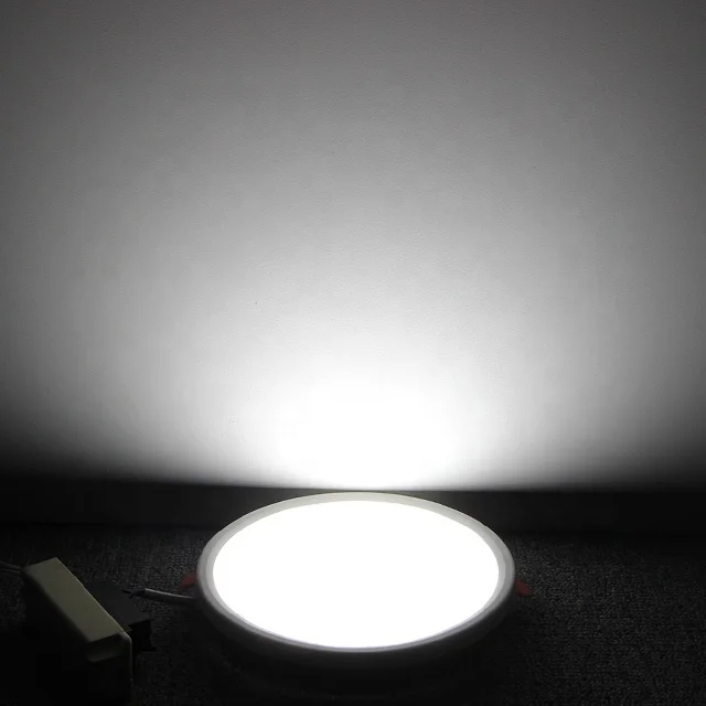 Chinese suppliers adjustable led panel light glass LGP recessed ceiling factory lamp 6W round indoor lighting
