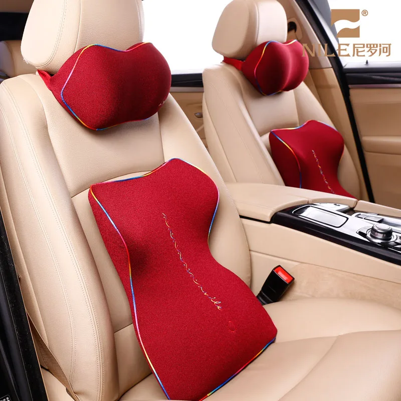 7 Colors Fashion Headrest Pillow And Waist Pillow Suit Combination the Latest Automotive Interior