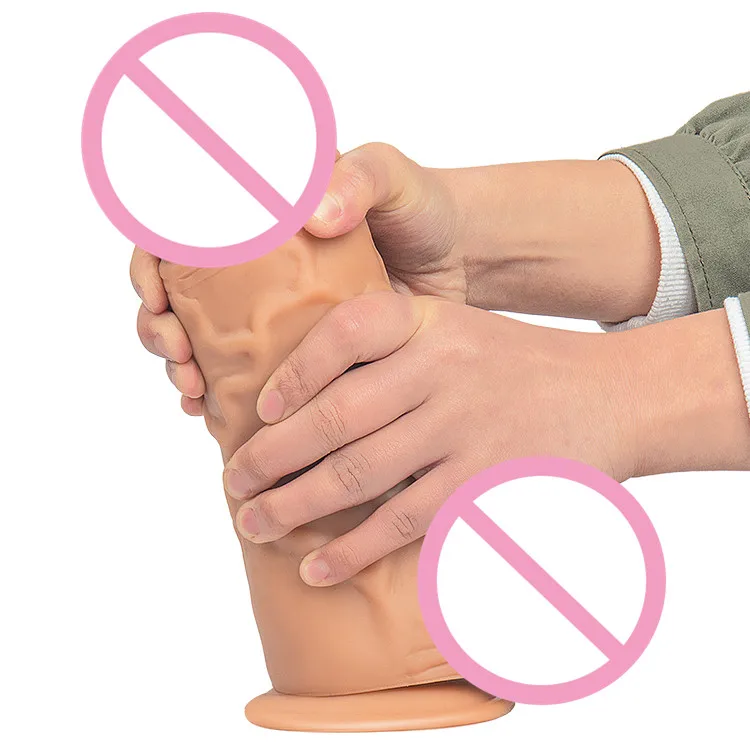 Мягкий большой силиконовый фаллоимитатор, Реалистичная присоска, мужской искусственный пенис для женщин