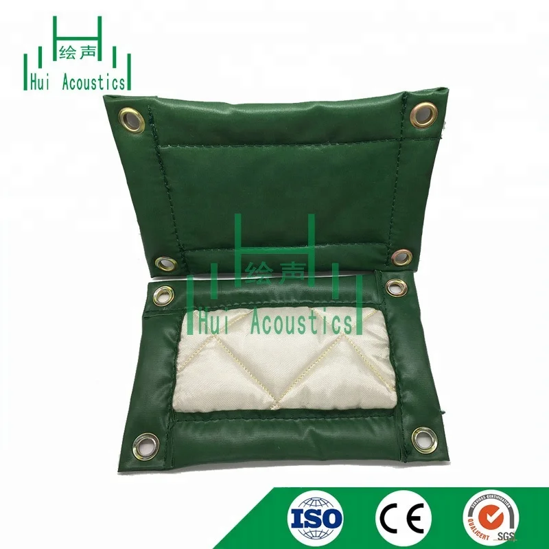 
Acoustic Noise Barrier Hanging on Free Standing Temporary Fencing Curtain Acoustical 