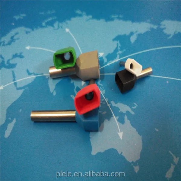 China supply all colors 94v-2 Nylon-insulation twin cord end terminal crewel tube pre-insulation terminal