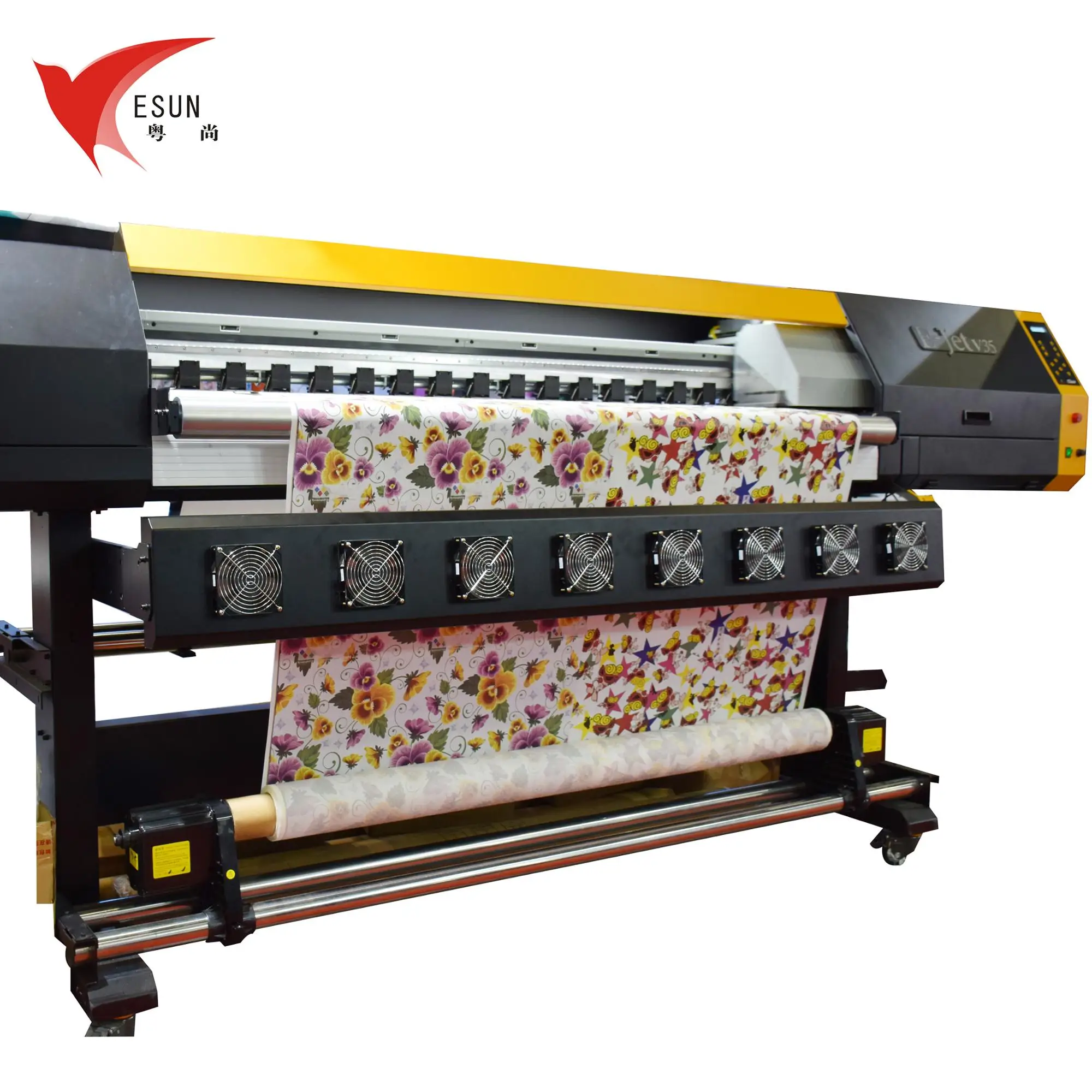 New four printer head sublimation digital printing machine for fabric