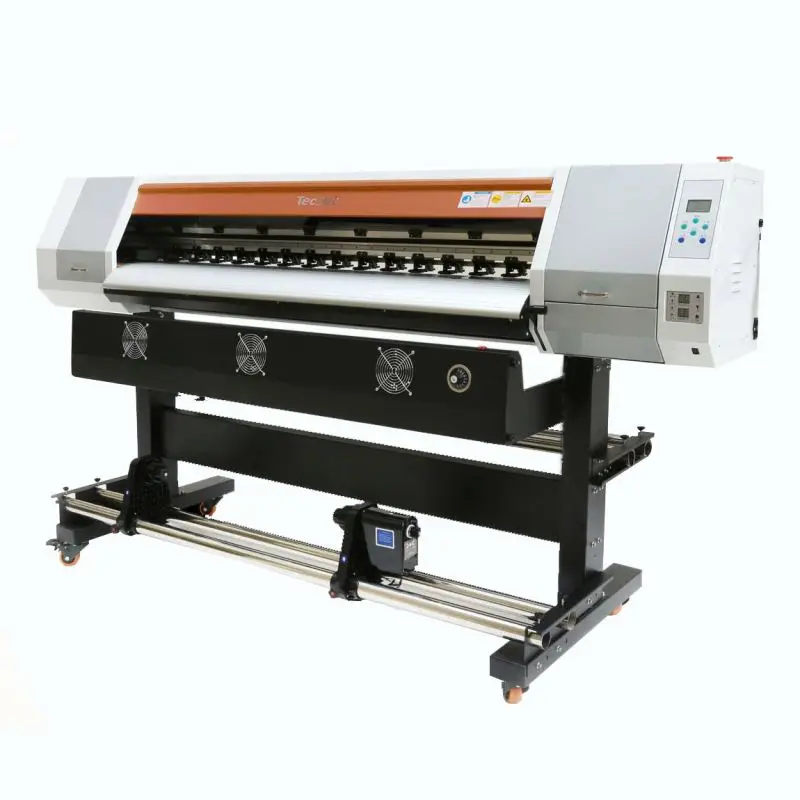 Lecai 1.8m Eco solvent outdoor printer/resolution 1440 dpi with 2 DX7/dx5 head