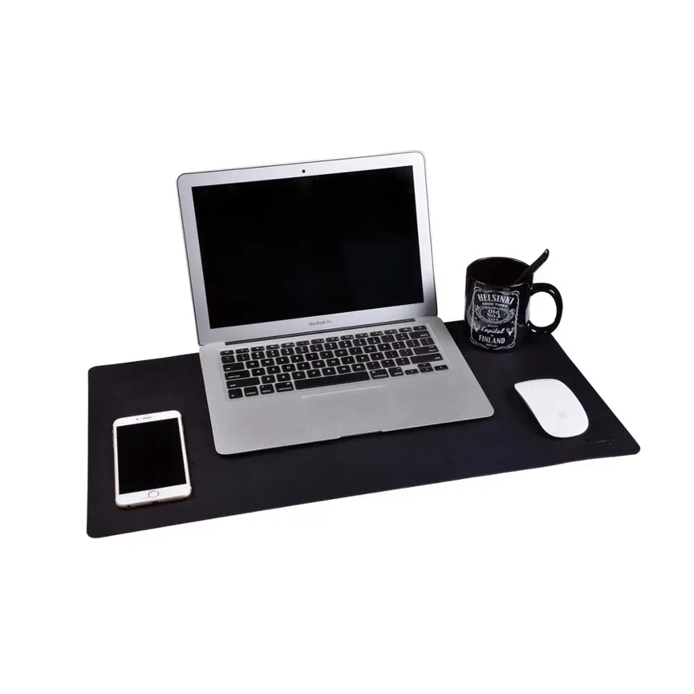 Waterproof Computer Desk Mat Office Desk Writing Pad Double-sided Available Use Leather Desk Pad