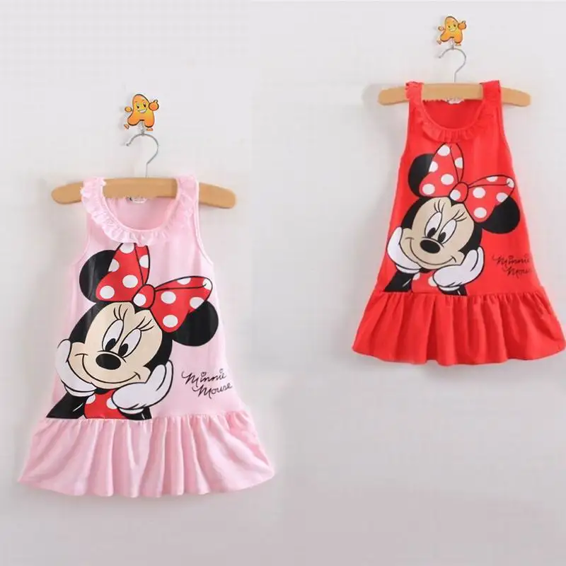 New 2015 Girl Dress Baby Girls Vest Dress Cotton Girl Clothing Hollow Pocket Bag Hip Baby