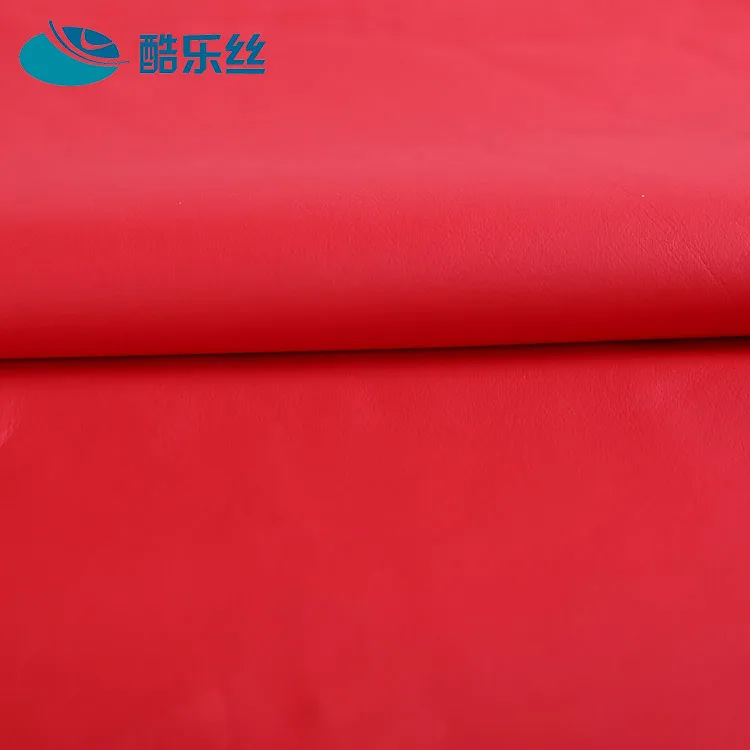 
china manufacturer red weft knitted plain polyurethane coated single jersey polyester fabric price 