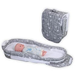 Wholesale Manufacturer Delight Snuggle Poly Mesh Lounger Portable Bed Baby Nest Round