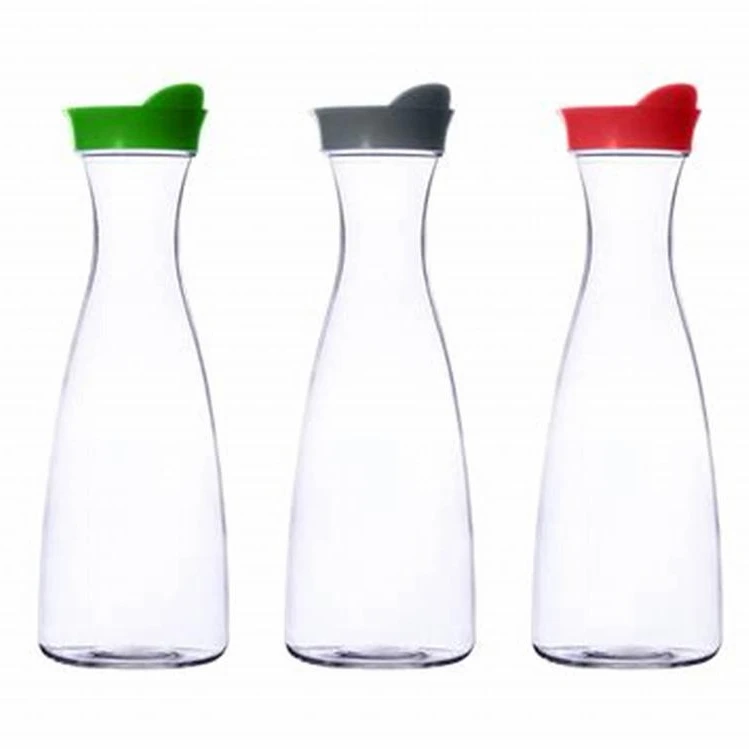 Customizable 1 litre glass milk bottle juice bottle with colorful lid