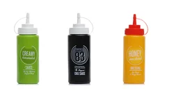 120 ml 240 ml 650 ml 1000 ml 1L Food Grade Empty Plastic Squeezable Bottles with long tip caps for Souse Ketchup Salad Dressings