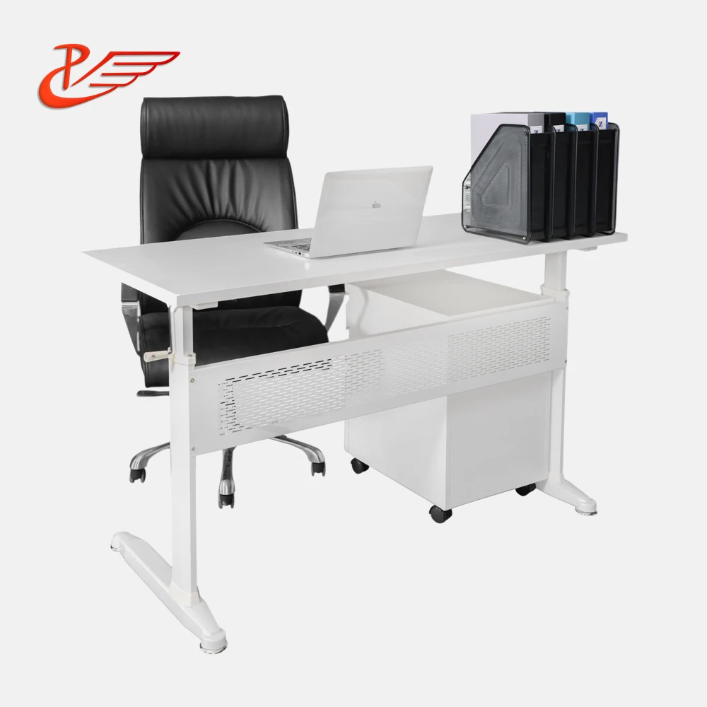 
adjustable office table modern style office table, metal frame office table 
