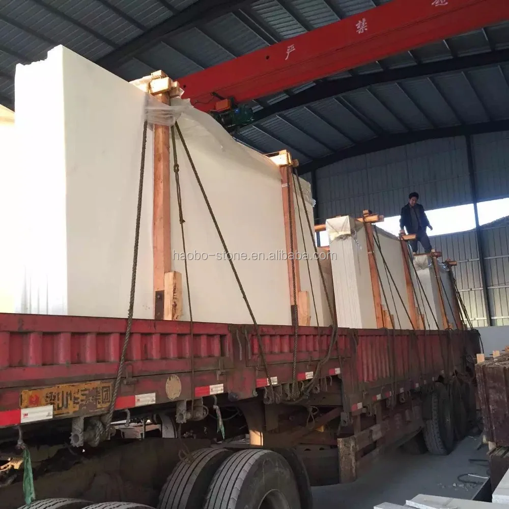 
Haobo 2016 New Products White Crystallized Glass Stone for Sale 