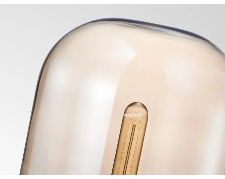 MARSDEN ins style modern fashion luxury LED E27 glass copper plating decorative table light table lamp