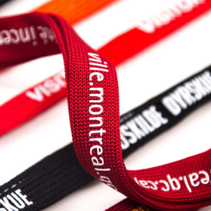 
China factory eco-friendly custom logo printed tubular polyester webbing 