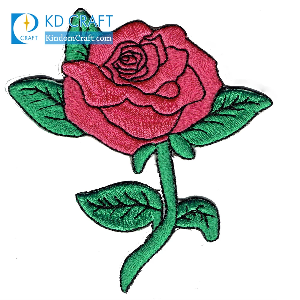 Custom made screen printed letter embossed woven boy girl scout fun sequin clothing flower logo patches for clothes no minimum