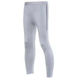 Wholesale GYM Leggings Blank Reflective Running Fitness Pants Pocket Skin Tight Leggings Men