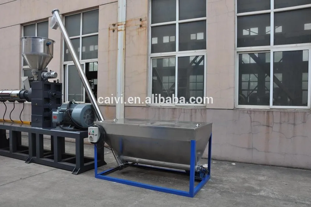 PP PE film recycling granulating line with two extruders single screw extruder