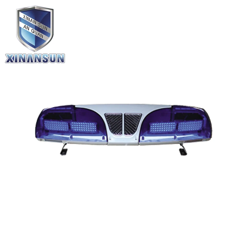 
Red Blue LED aluminium Base Police Emergency Car Roof Strobe Flashing Warning Lightbar 
