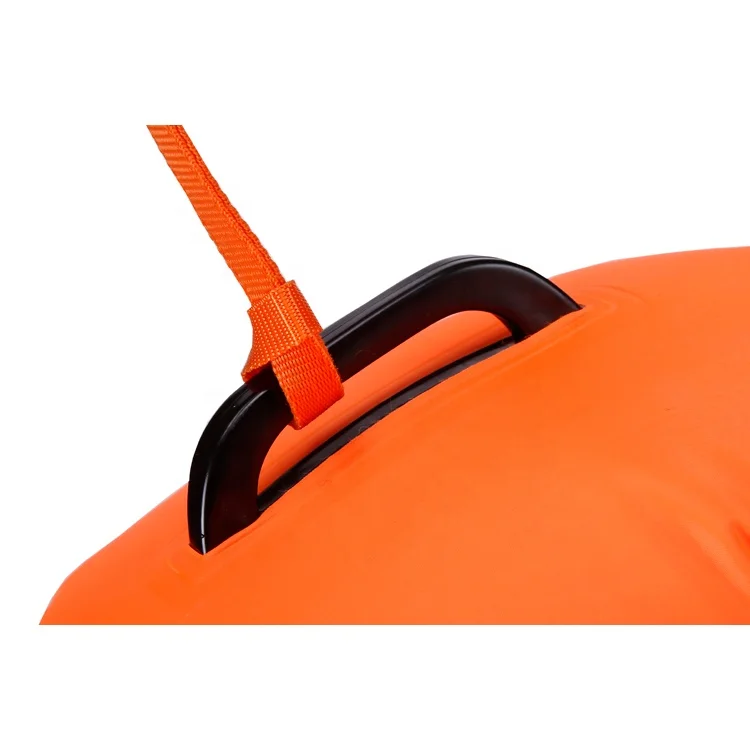 
ultralight bubble swim safety buoy for open water swimmers, triathletes 