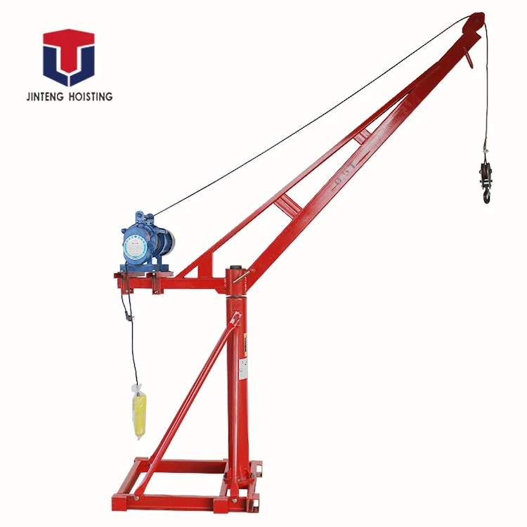 
outdoor mini lifting portable crane small lift crane Quick Clutch Factory Lower Price Small Mini Construction Lift Davit Crane 