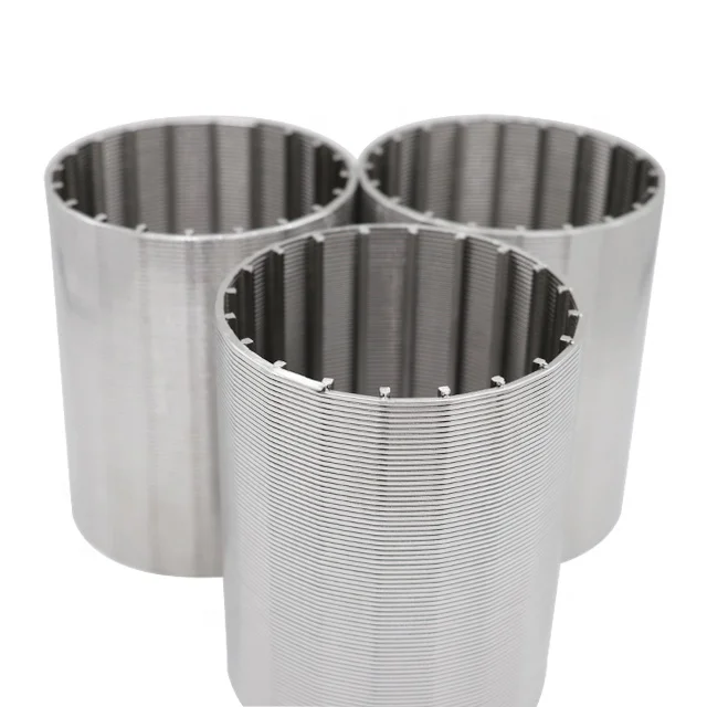 Stainless steel 304/316 0.75mm slot Johnson well screen tube/wedge wire filter
