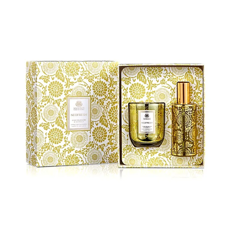 Lime Blossom и ваниль 150 г свечи и 100 мл Reed спрей подарочный набор