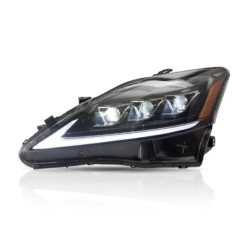 VLAND Factory Wholesales Sequential 2th Gen XE20 IS 220d/F GSE20 Head Lamp 2006 2012 Full LED headlight For Lexus is250 (60817899483)