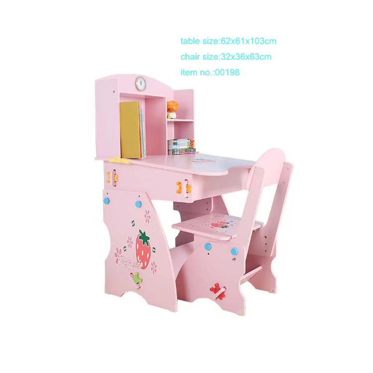 
School Study Wooden Kids Children Desk And Chair Sets 