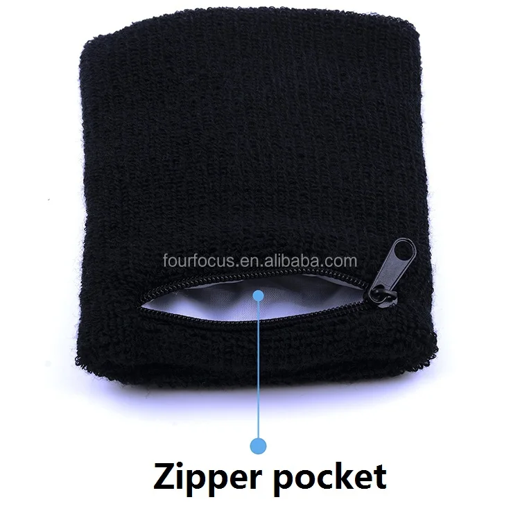Хлопковый бумажник на запястье с водонепроницаемым карманом на молнии