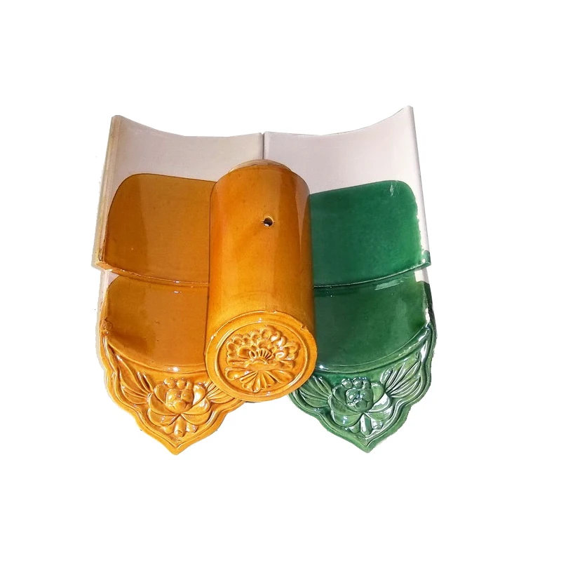 Traditional Chinese roof ornaments ceramic tiles