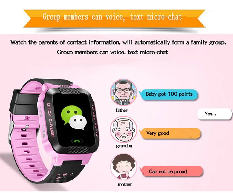 Kids Smart Watch Baby Watch 1.44inch SOS Call Location Device / kids tracker