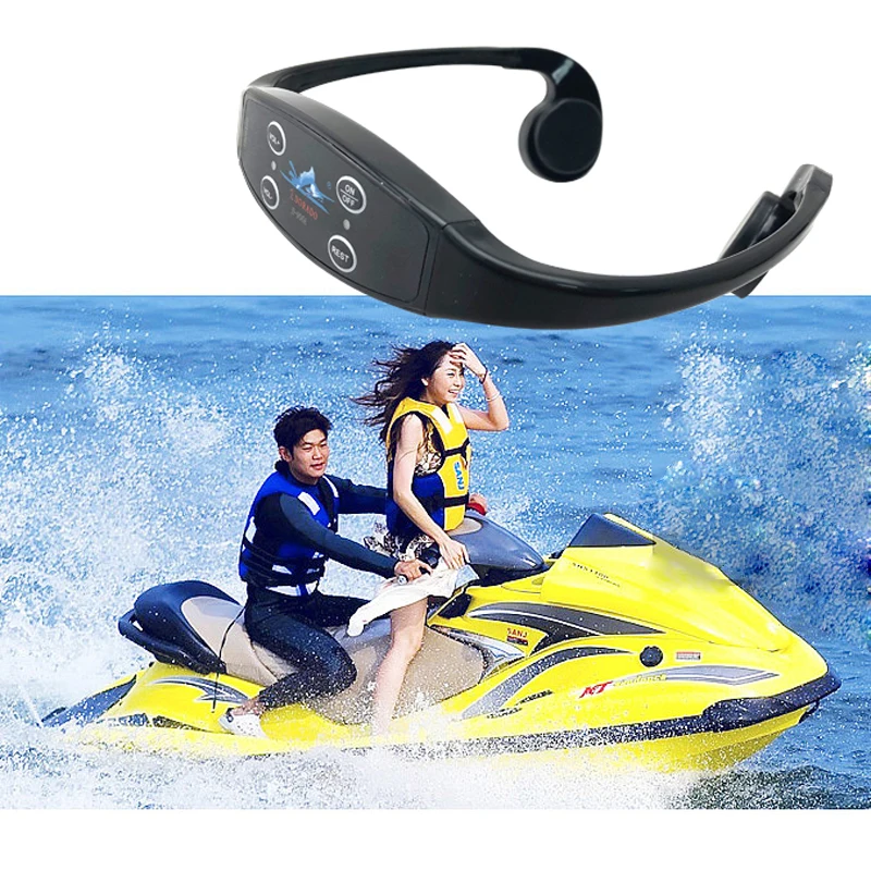 Aquatic Sports Training Communication Device Coaching System 1000m Receiving Range Underwater Audio Wireless Bone Conduction