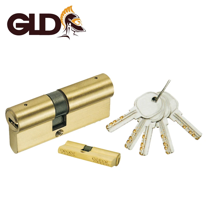 Safety solid brass serrure european lock cylinder