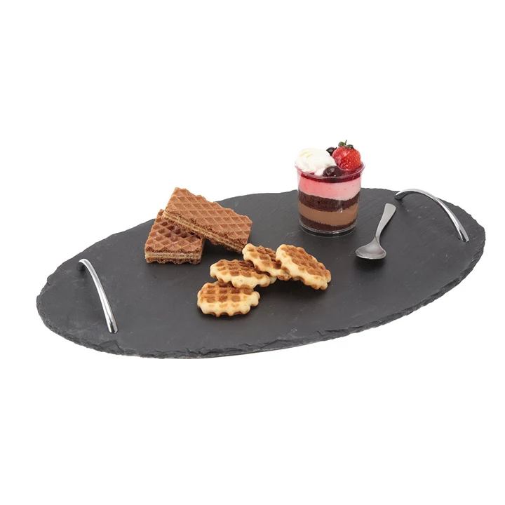 Natural slate stoneware dinnerware / disposable plate