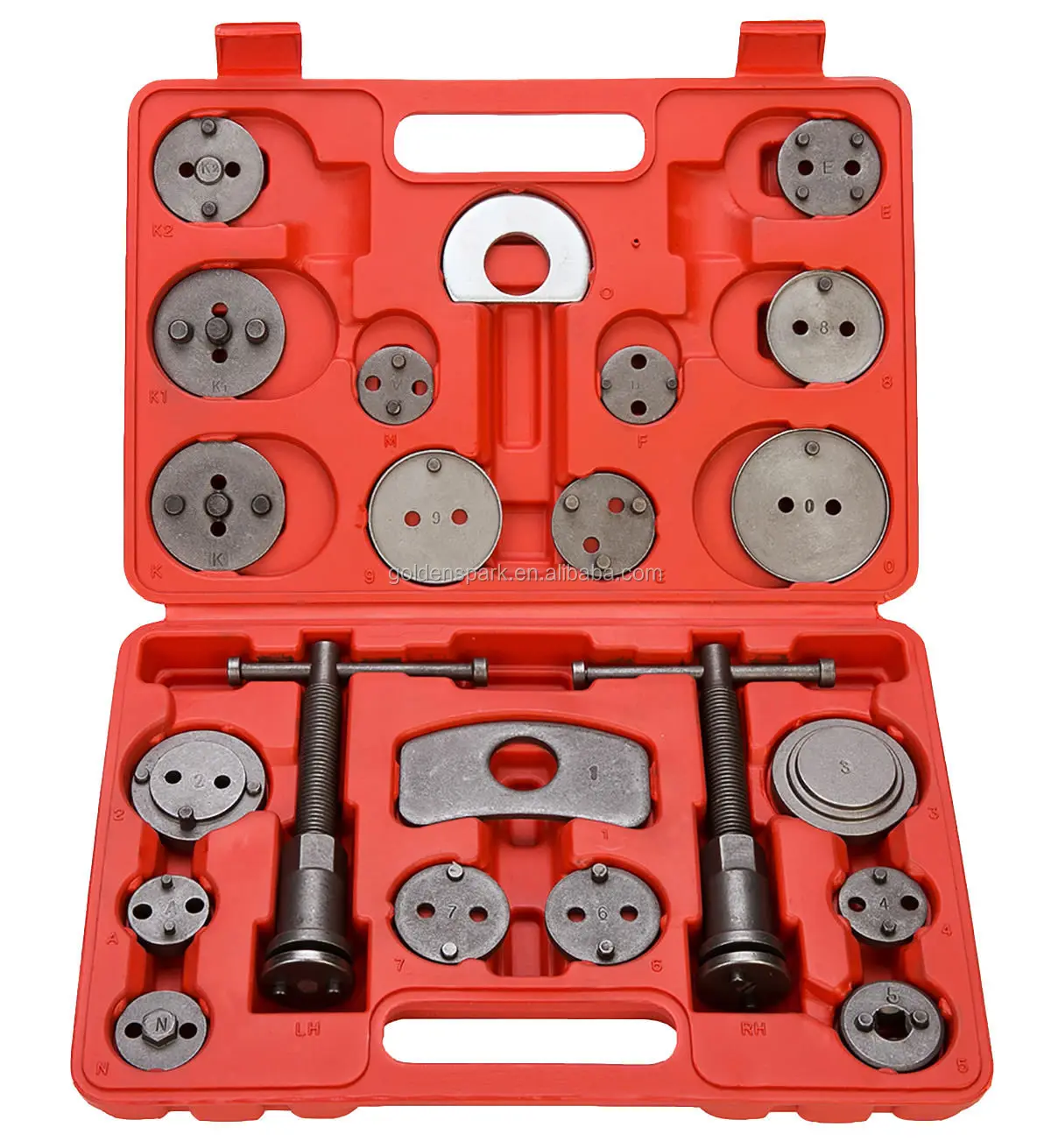 22pcs Universal Disc Brake Caliper Wind Back Tool Kit Piston Pad for Car Truck
