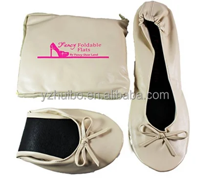
Ballet Flats Foldable WITH EXPANDABLE TOTE BAG for Carrying High Heels 