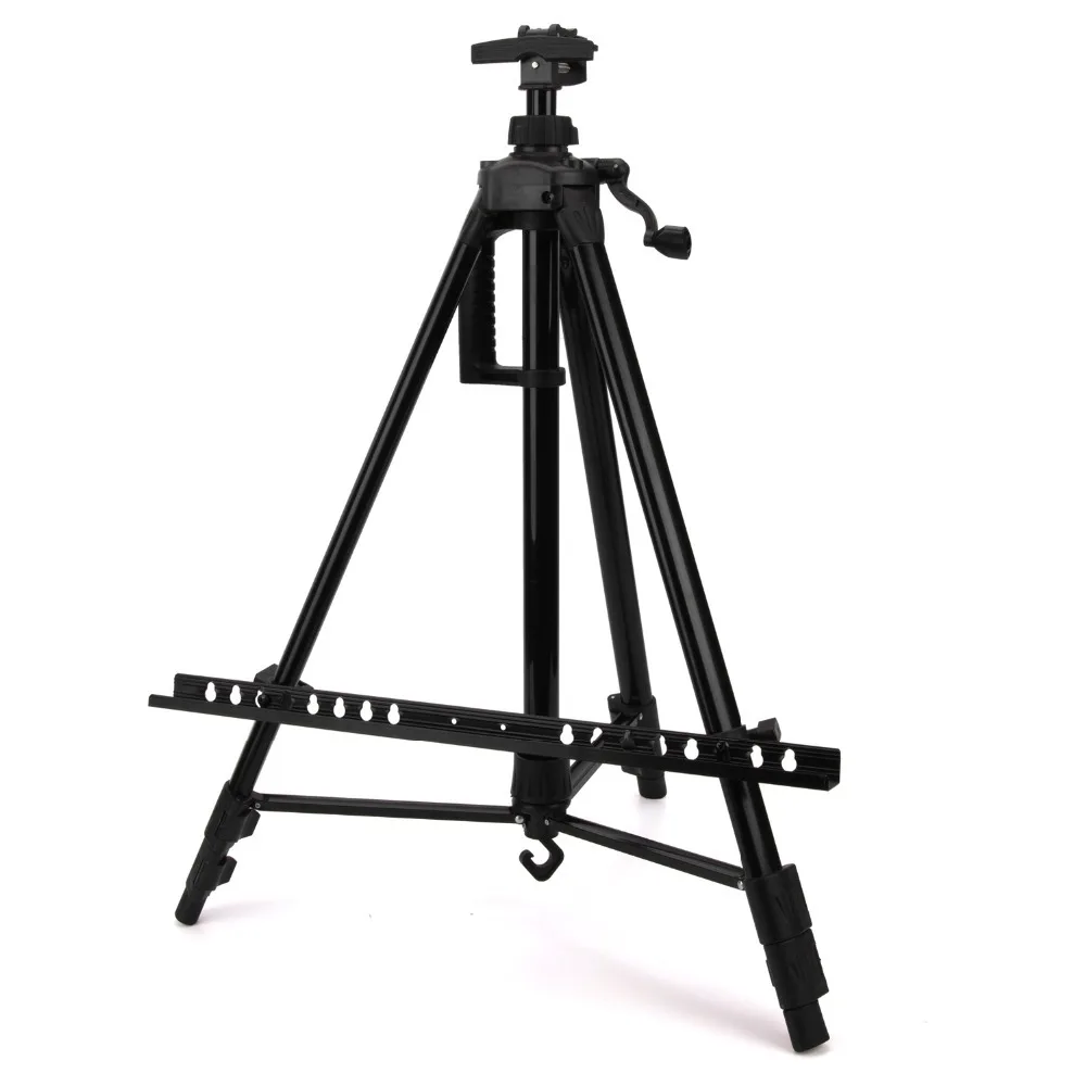 
Aluminum Alloy Adjustable Metal Easel Drawing Set Stand Hand Telescopic Sketch Painting Easel For Artist Painting 