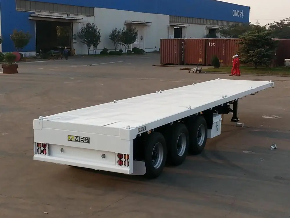 40ft  BPW Germany suspension flatbed semi trailer