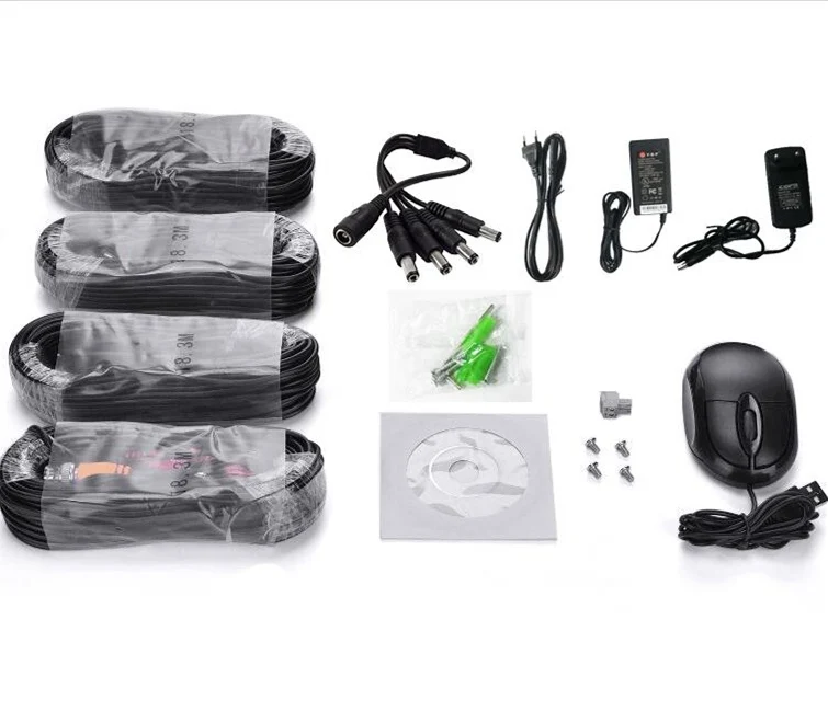 Enxun 1080P Security CCTV System AHD Camera Kit 2MP 4ch DVR Kit
