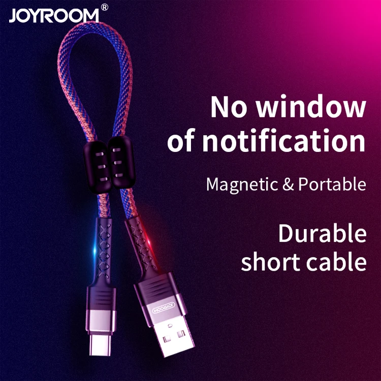 Joyroom data usb cable for android phone charger cables fabric micro usb cable