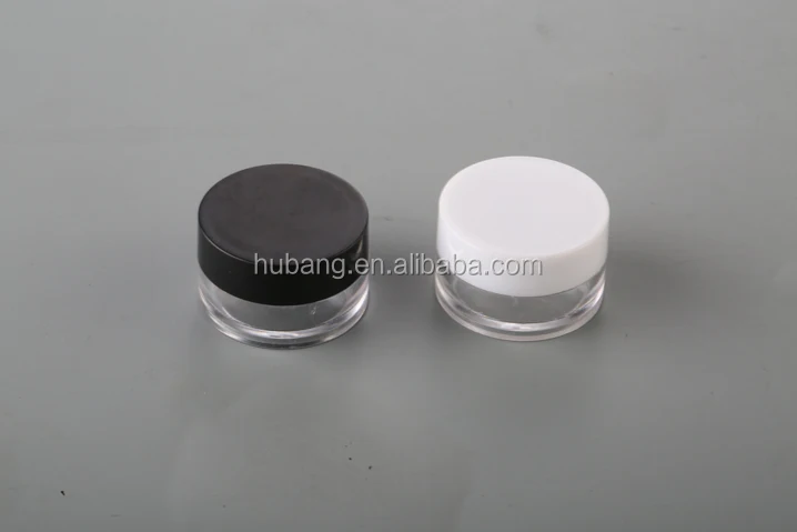 Hot sale round 3 g, 5 ml, 7 gram, 10 ml PS empty plastic emty cosmetic plastic jars