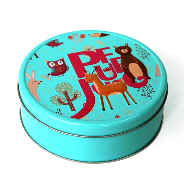 Round  chocolate /biscuits /candy packaging can supplier