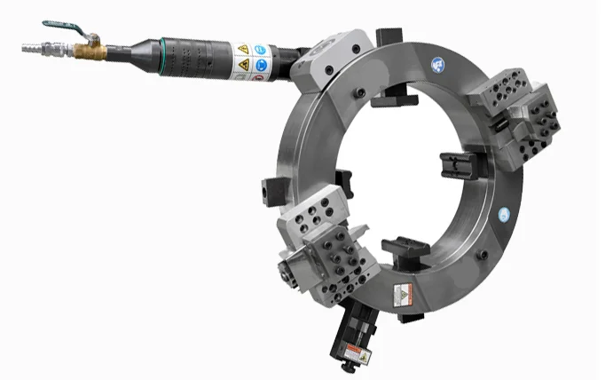 OCP-325 OD-Mounted Pneumatic Pipe Cutting and Beveling Machine steel beveling cutting machine
