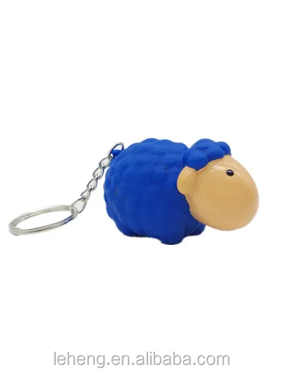 New arrival funny pooping sheep animal shape slime toys keychain