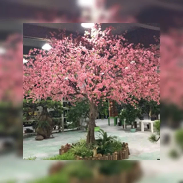 2020 Christmas Plants Faux Fiberglass Artificial Cherry Blossom Tree With Factory Price