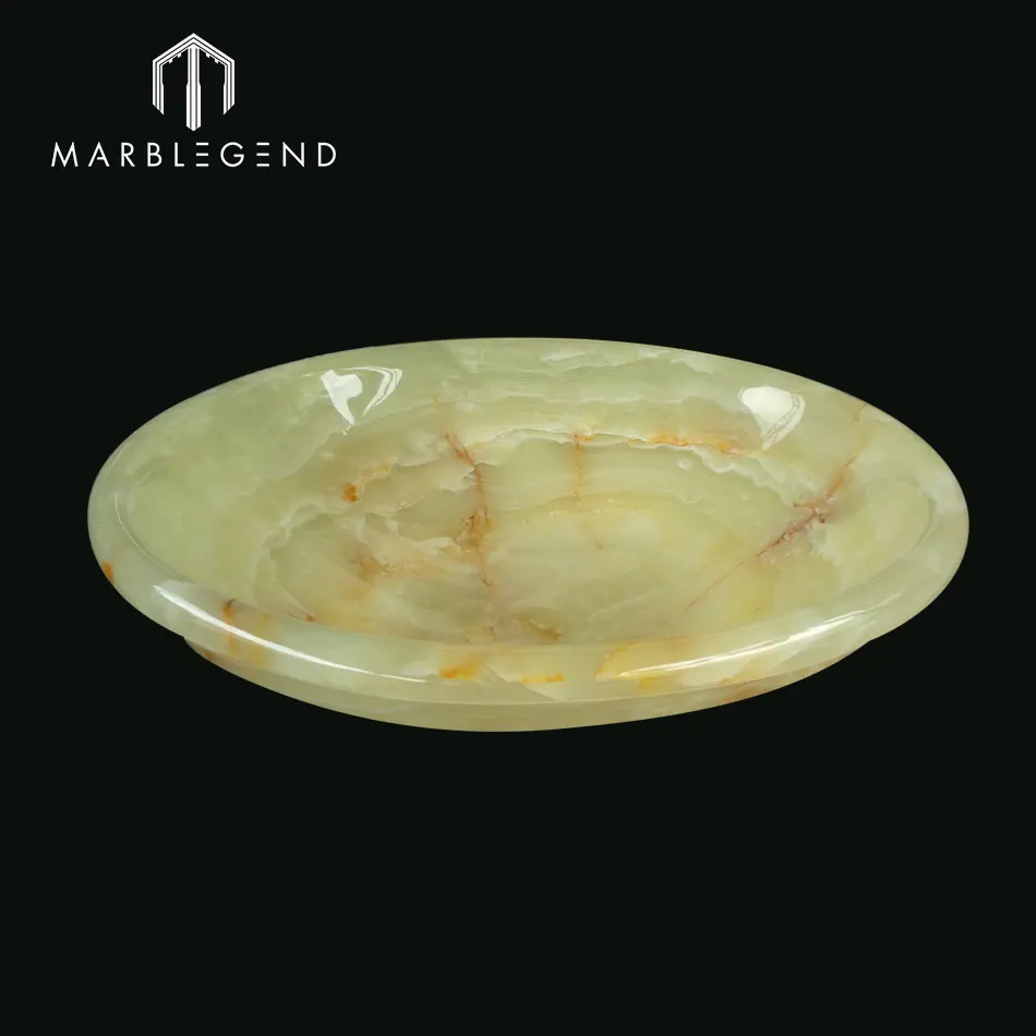 
Pawn Shape Natural Light Green Onyx Stone Wash Sink 