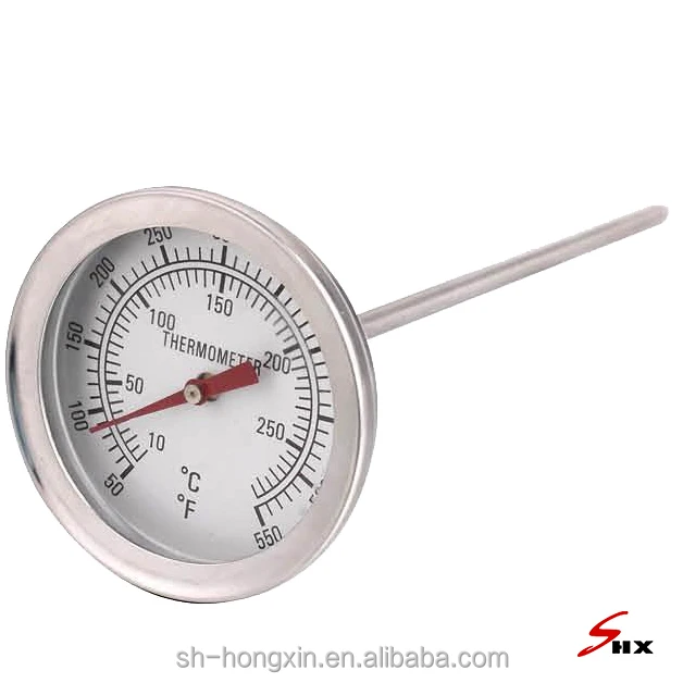 Stainless Steel Grill meat Thermometer with probe Bimetal Thermometer