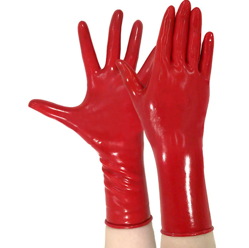 
Rubber Fetish Gloves Short Latex Mixed Toes Wrist Gloves Sexy Costumes  (60782962999)