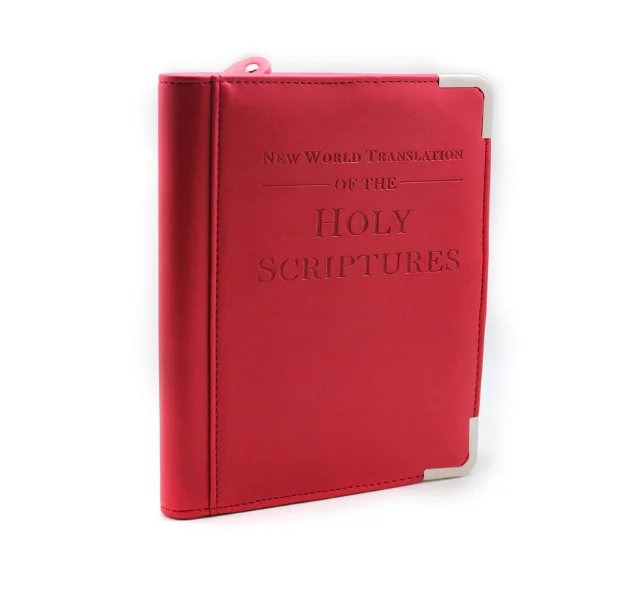 Custom PU Leather Bible Book Cover With Zipper