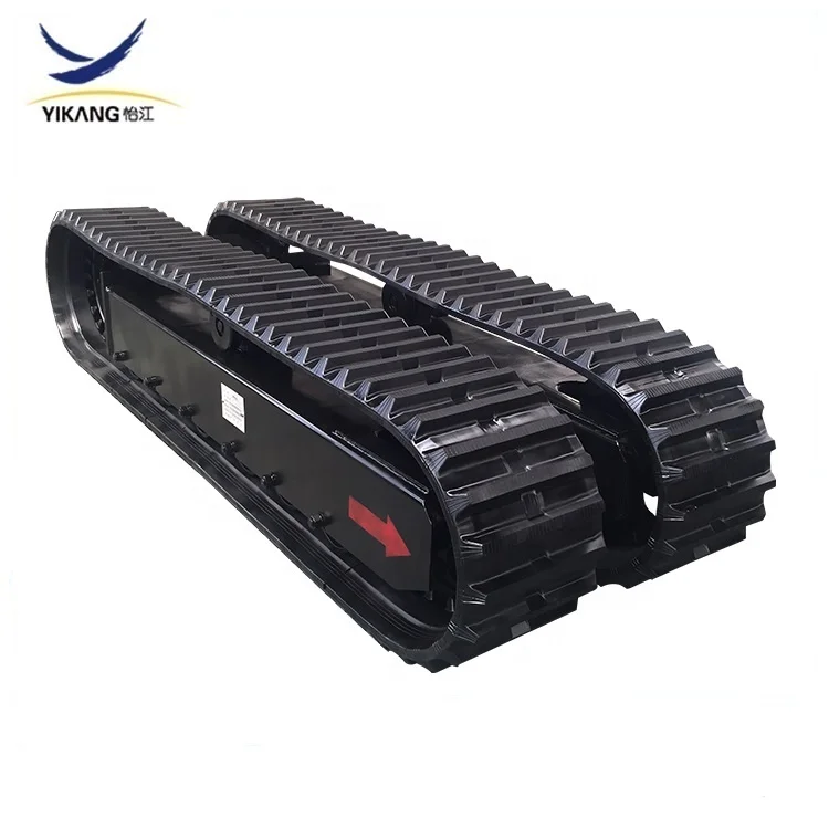 Hot-sale rubber steel tracked undercarriage for crawler excavator drilling dig bulldozer chassis parts