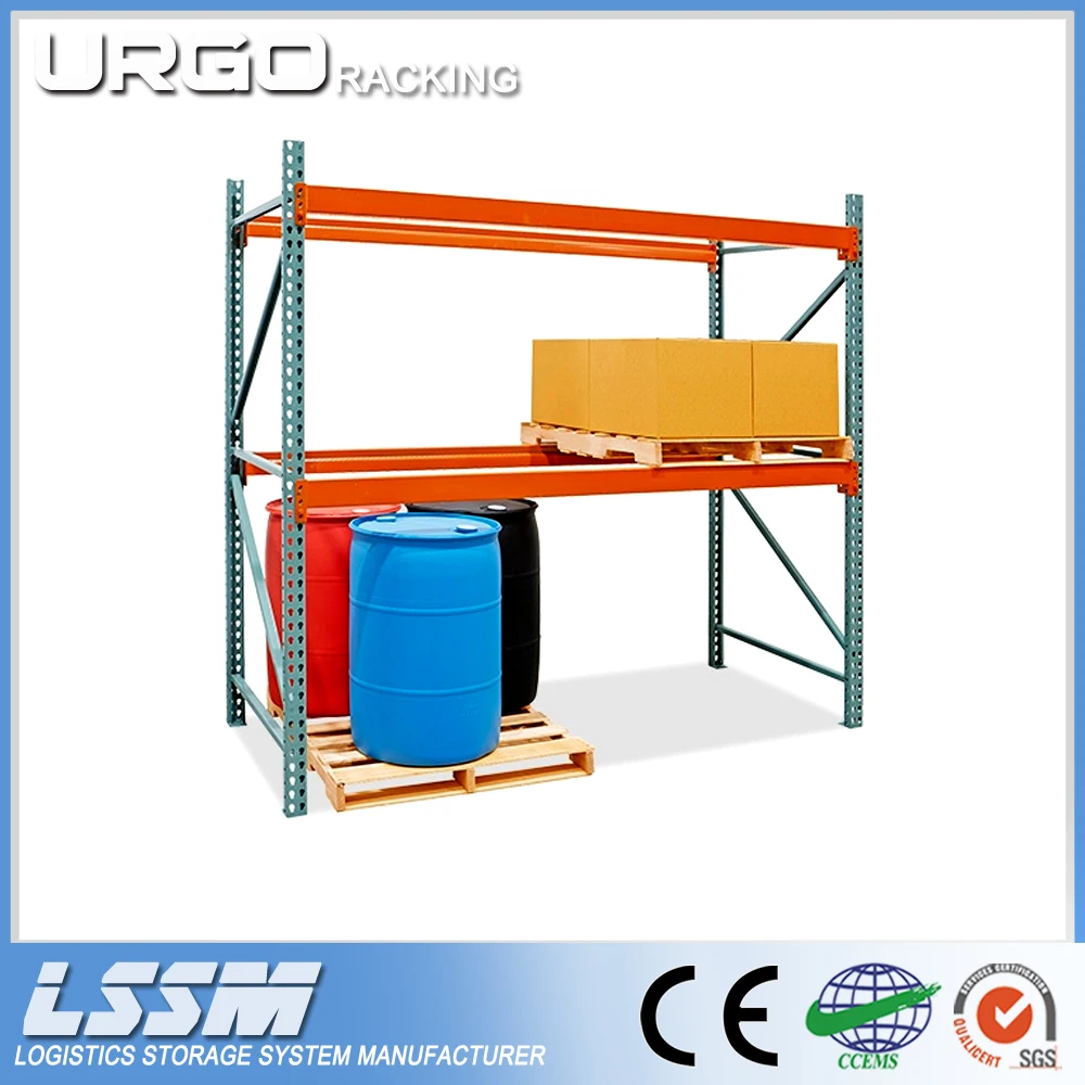 Selective Industrial Warehouse Shelving Teardrop Pallet Rack